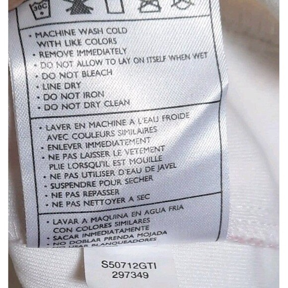 Vintage Nike Hoodie Sports Track Jacket White Pink Arm Stripe Size L 12-14 - Picture 8 of 9